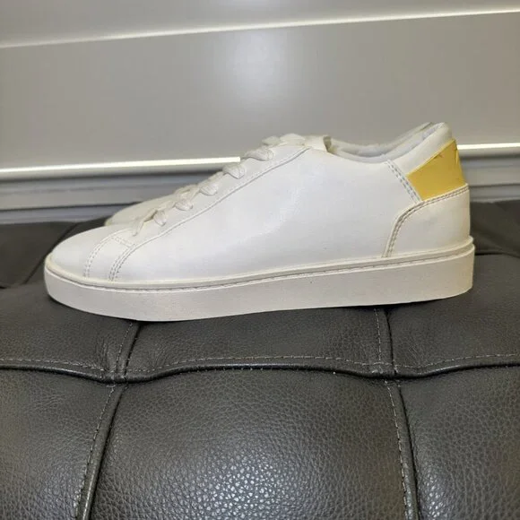 Thousand Fell Lace-up Women's Size 7.5 Yellow White Sneakers - Picture 5 of 9